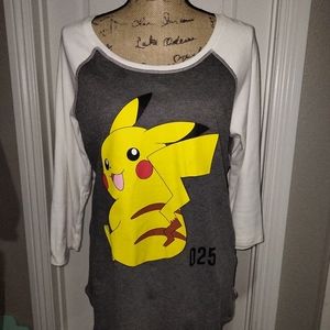 Large Pikachu Shirt.... reversible !!